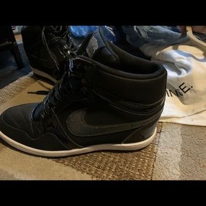 Women’s Nike size 10 Airforce wedge sneaker.